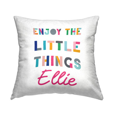 Coussin extérieur inspiré de Enjoy Little Things
