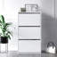 Adel Shoe Rack Cabinet, Shoe Storage Organiser with 3 Flip Doors, 65 x 32 x 118 cm Shoe Cupboard-438305175