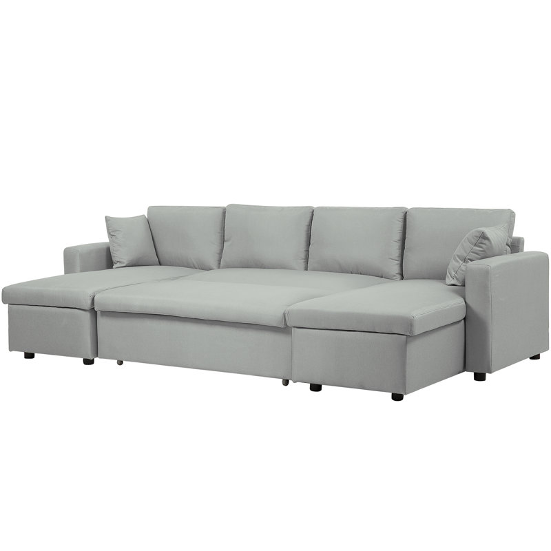 Wobner 5 Seater Sofa Bed, Light Grey
