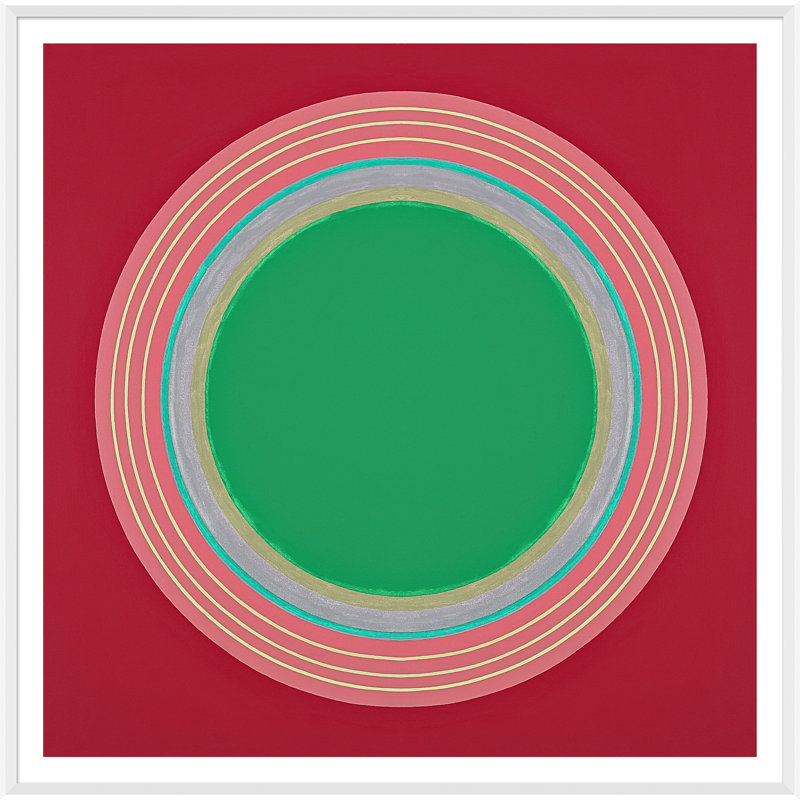 Bullseye Giclee Print by Soicher Marin Archives, White Framed, White, 37" H x 37" W x 1.75" D