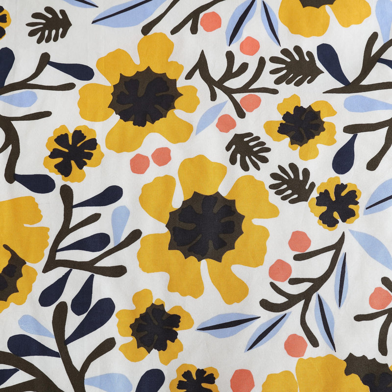 Marimekko Mykero Cotton Reversible Comforter Set, King Comforter + 2 King Shams