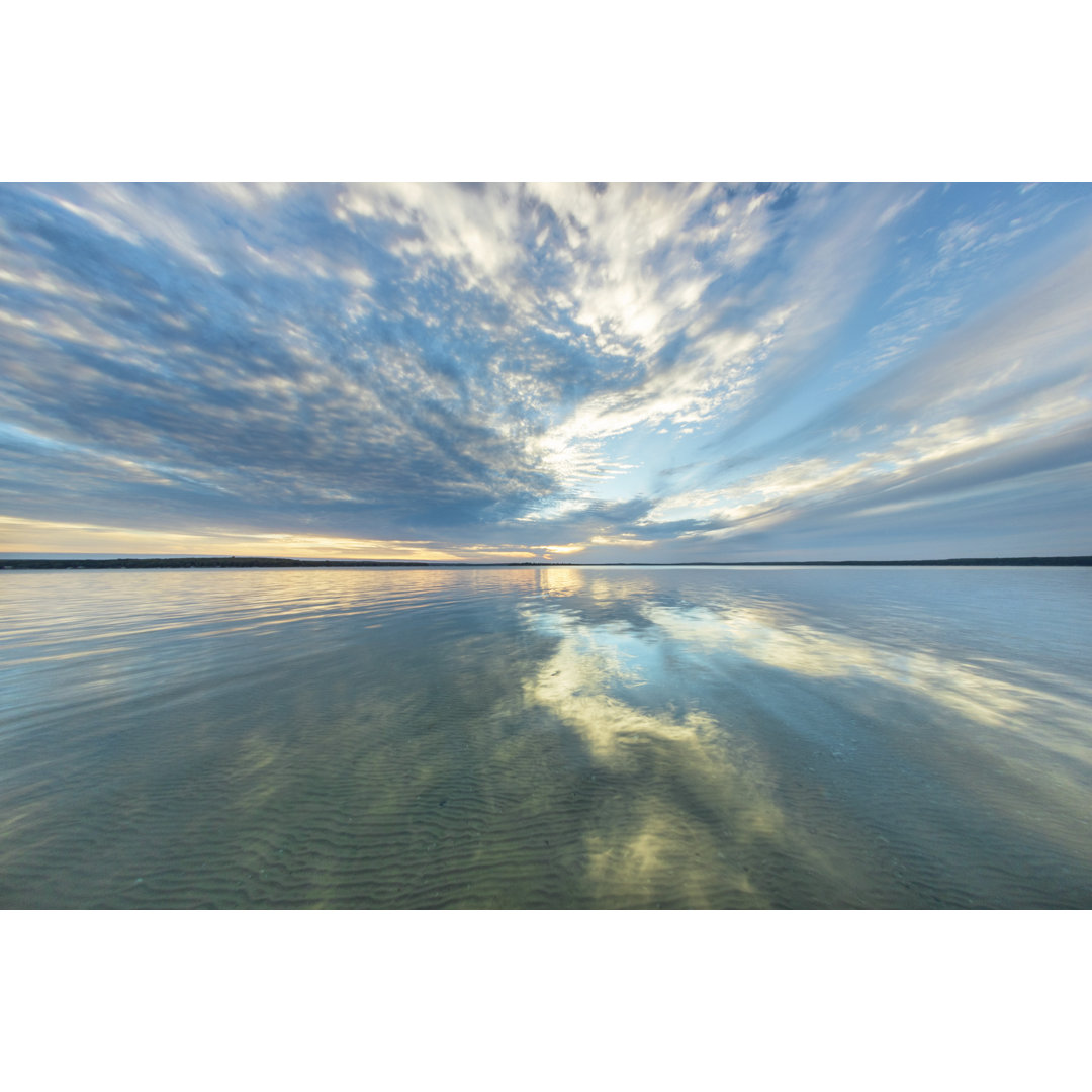 Dewitts Landing Reflecting Sky von Wiltser - Leinwandbild