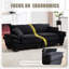2 Seater Corduroy Loveseat-435940769
