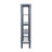 72 in. Industrial Garage Shelving Unit with Acacia Wood Shelves & Metal Frame