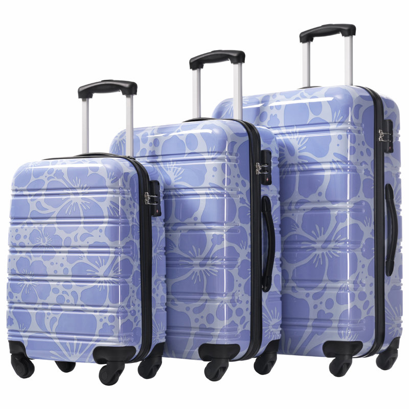 Valise à roulettes Hardshell 3 pièces avec valise TSA