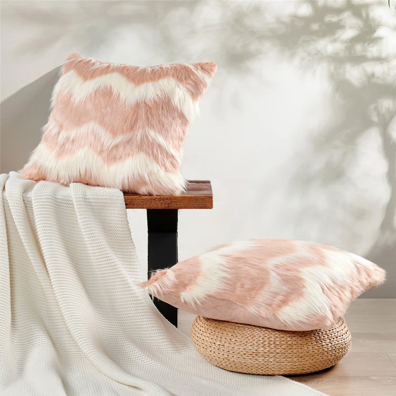 Square Cushion Cover, Pink