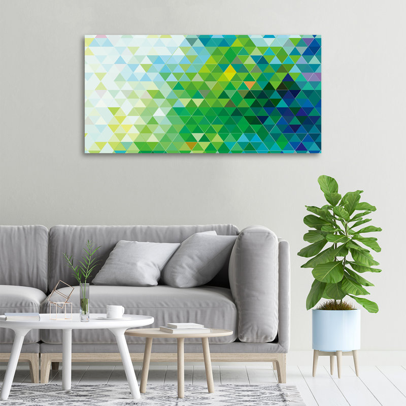 Abstraction Triangles - Wrapped Canvas Print