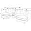 Canapé modulaire réversible de 144 po avec repose-pieds Andreco-1906456917