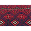 Tapis de couloir oriental rouge 5 x 10 One-of-a-Kind Tribal