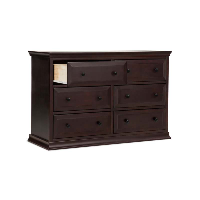 Commode double 6 tiroirs Signature, Java foncé