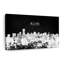 Miami Skyline BW, reproduction sur toile-1032240349