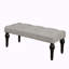 Banc rembourré en lin Deirde