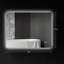 Miroir de salle de bain à DEL avec lumières, miroir à DEL rétroéclairé de 35 po x 28 po pour salle de bain avec antibuée, mémoire et température de couleur infinie, miroir de meuble-lavabo mural à intensité variable, placement horizontal / vertical-250381810