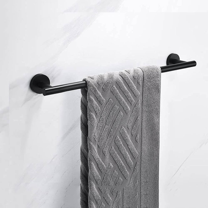40 cm L Towel Bar, Black