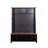 Farmhouse Hall Tree with 6 Hooks, Practical Walnut Entryway Bench with Adjustable Shelves