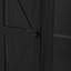 Îlot de cuisine 53 po avec deux portes d'armoire en verre trempé