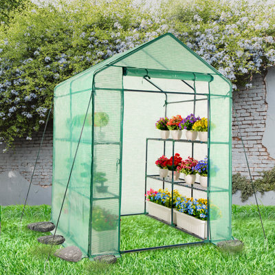 Mini walk-in greenhouse - 77x56x56 in