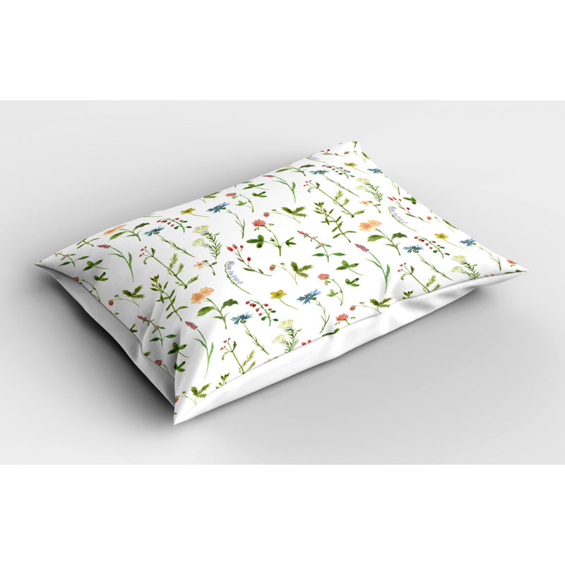 Spring Polyester Floral Sham Set, Queen