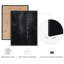 Reproduction d'art encadrée abstraite pour décoration intérieure moderne - 12 po x 16 po-116561541-116561472