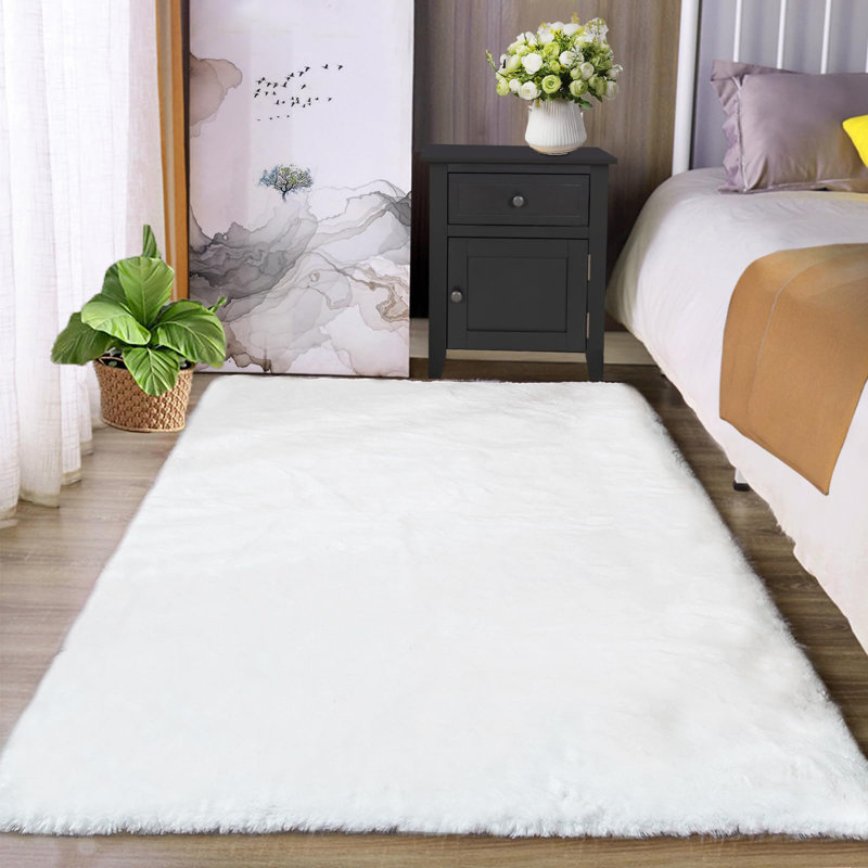 Angeline Faux Fur Indoor Rug, Rectangle 5' x 8'