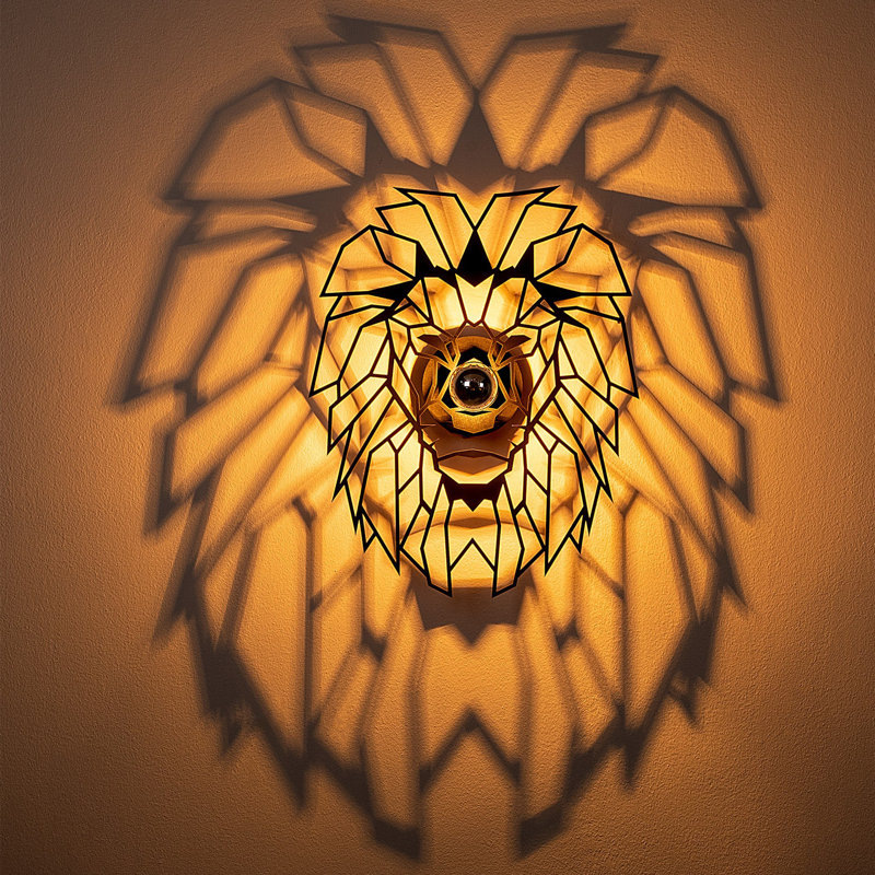 Cianciulli Lion Flush Mounted Sconce