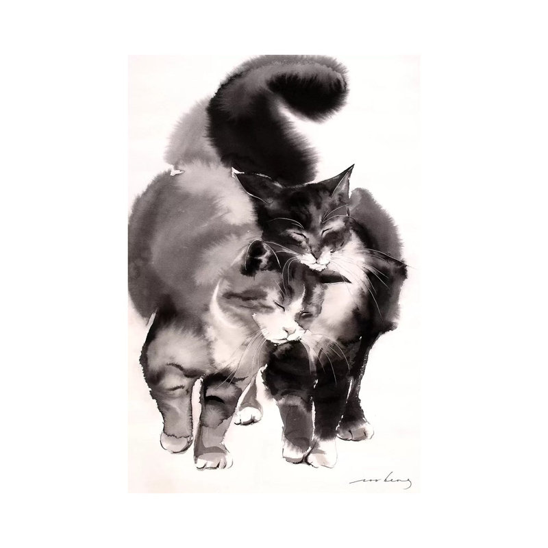 Soulmates by Soo Beng Lim - Wrapped Canvas Painting, 101.6 cm H x 66.04 cm W x 1.91 cm D