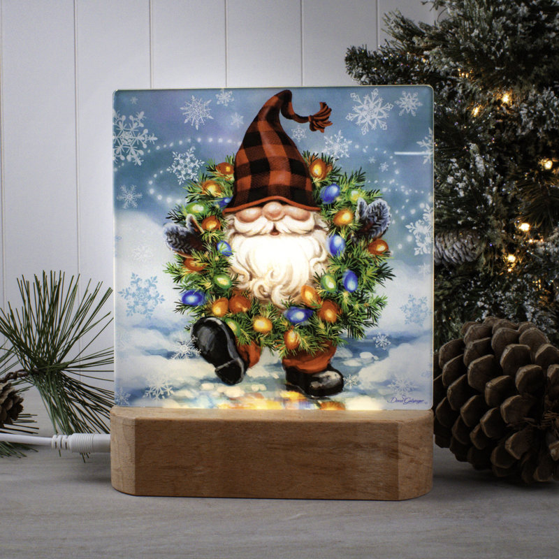 Veilleuse gnome pour les fêtes