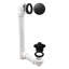 1 1-1 / 2 po x 12 po Ensemble de drain de baignoire 40 en PVC avec trop-plein à deux trous-37157520