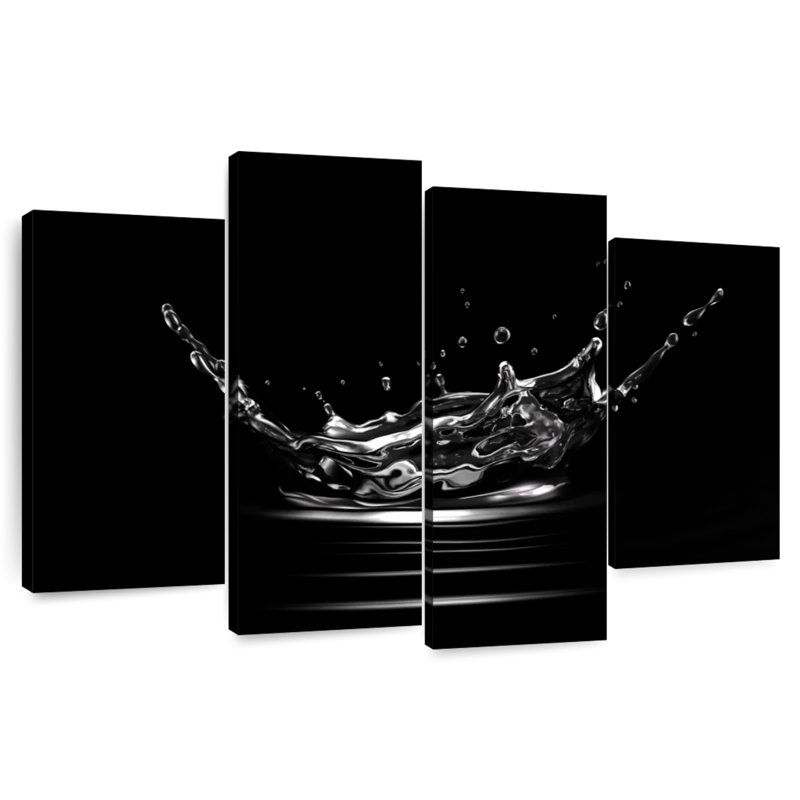 Alvord Monochrome Water Splash, 54" H x 84" W
