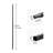 Matte Black Square Steel Stair Balusters, 11-Pack, 44 Inch x 0.5 Inch, Hollow Iron Spindles with Pre-Drilled Holes for Indoor Railing