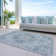 Machine Washable Indoor/Outdoor Claudian ACN1238 Blue Rug