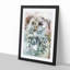 Tawny Owl in Abstract - Framed Print-55729614-55729615