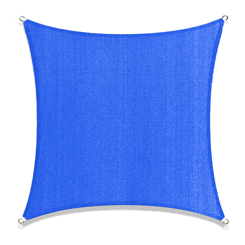 Boen Blue Rectangular Sun Shade Sail Canopy 8 ft. x 12 ft.