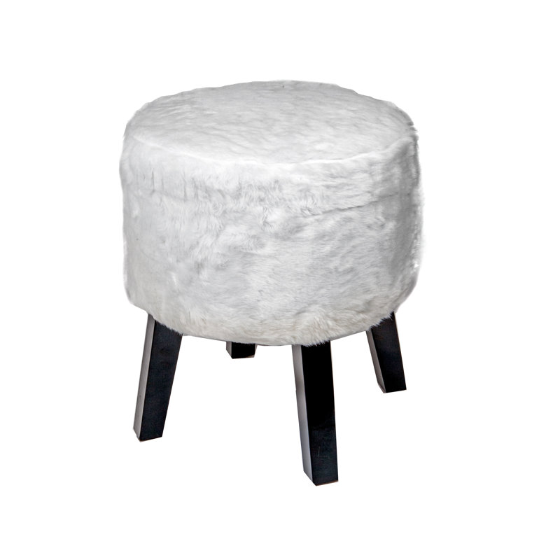 Tabouret de coiffeuse Hinz, Blanc