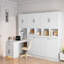 Lit escamotable simple de taille simple avec garde-robe et 2 tiroirs de rangement, configuration d'armoire gauche / droite personnalisable, lit mural sans sommier-6055493