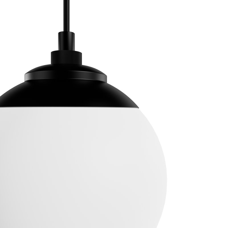 Hepburn 3 - Light Cluster Globe Pendant, Matte Black