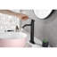 Robinet pour salle de bain à poignée simple - noir mat pour lavabo-121645617