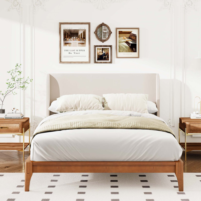 Solid Dry Bamboo Wood 12 Inch Platform Bed