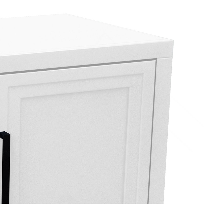 Meuble télé 66 po - foyer électrique 26 po, White