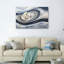 Ensemble d'une toile abstraite cosmique-129320961-129320963
