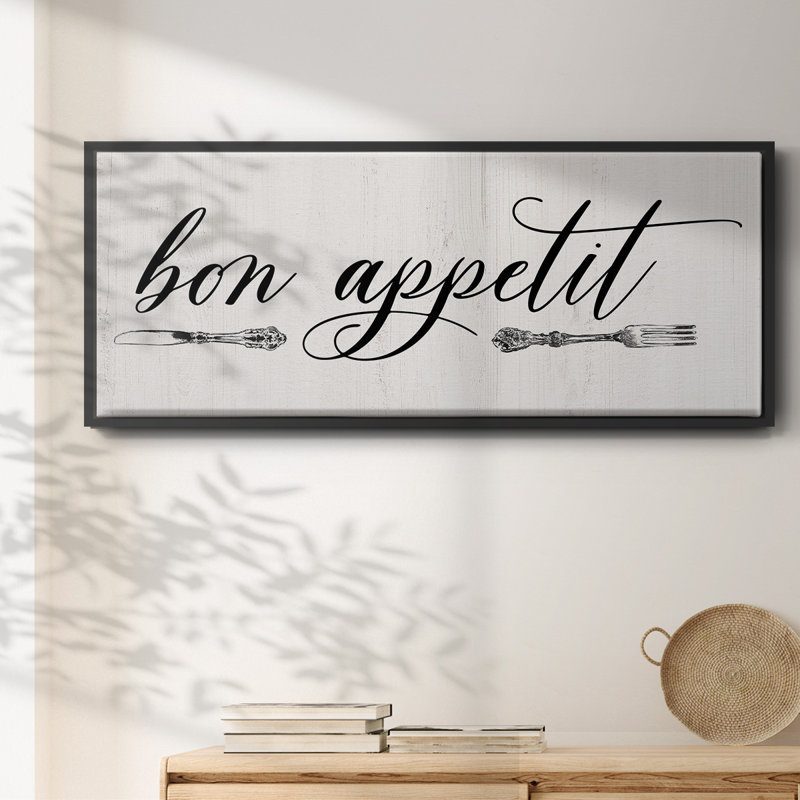 Bon Appetit- Framed Canvas