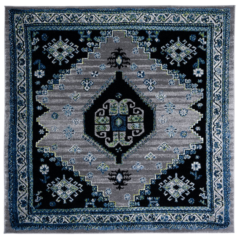 Abbie-Anne Performance Oriental Rug, Square 6'7"