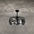 26 Inch Industrial-Contemporary Style Matte Black Oil-Rubbed Finish Ceiling Lighted Fan with Remote