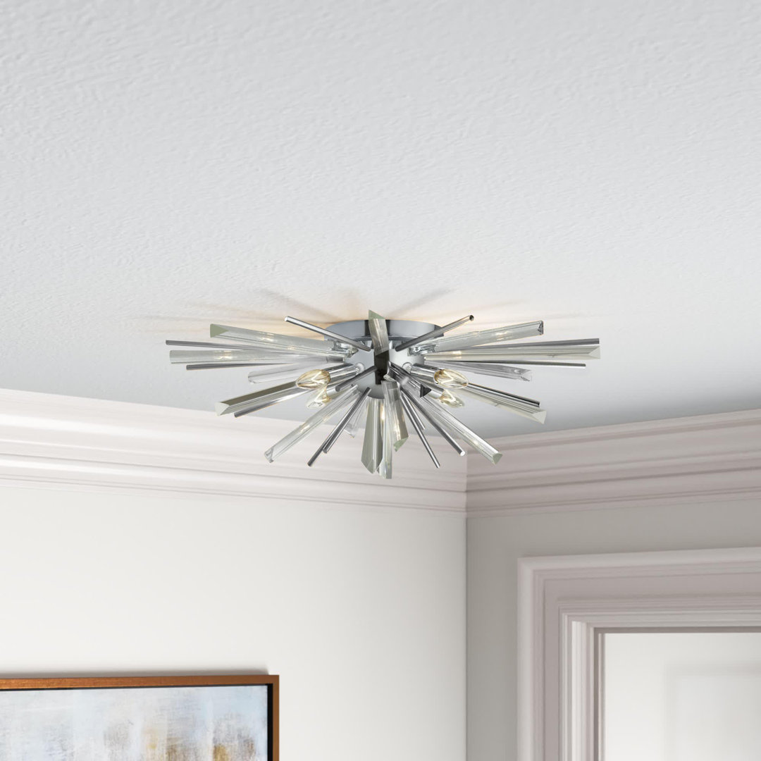 Bruna 4 - Light 23.63" Flush Mount Willa Arlo™ Interiors 