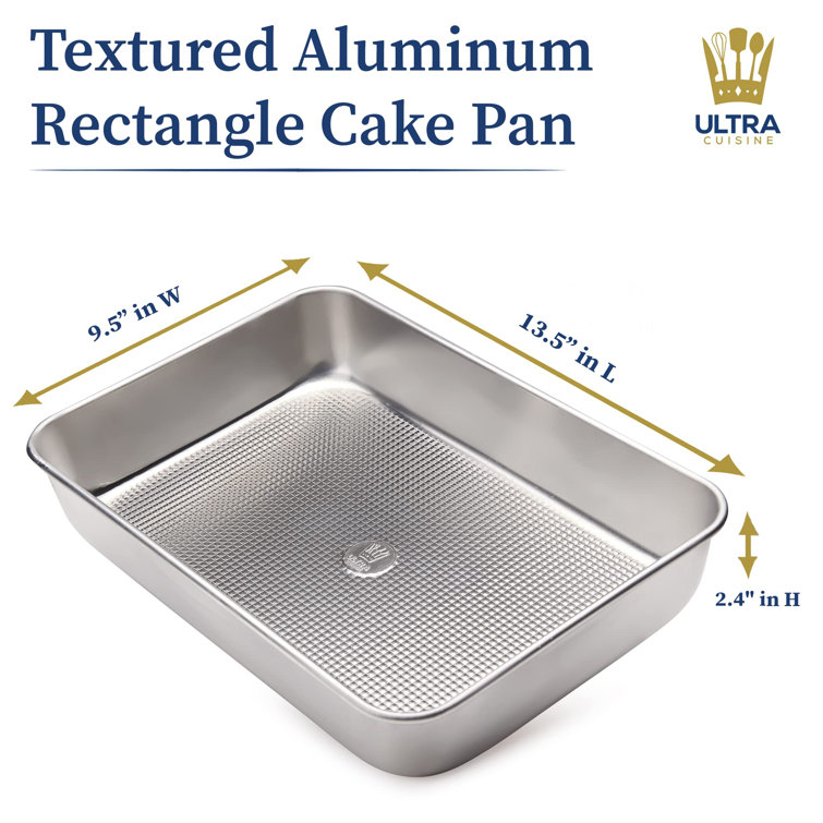 Rectangular Cake Pan 9x13”  Premium Steinless Steel Cookware