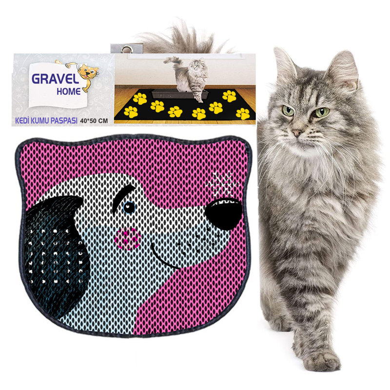 Durable Cat Litter Mat, 15.7 x 19.7 inches | 50% PVC / 50% Polyester, Machine Washable & Vacuum Friendly | Perfect for Easy Cleanup, Non-Slip Design to Keep Your Home Clean & Fresh, Ideal for Pet Owners