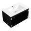 Meuble-lavabo noir avec évier en céramique Middlet