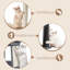 Cat Tree for Indoor Cats, 48 cm Cats Tower with Cat Scratching Post, Large Pentagonal Top Platform, One-Piece Scratching Board, Grooming Post -722597123