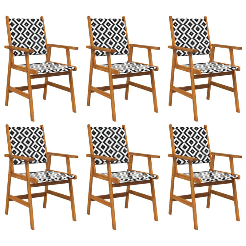 Brazzell Folding Patio Dining Armchair with Cushion, Brown