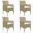  Dining Set Beige, Cream White-1661062466